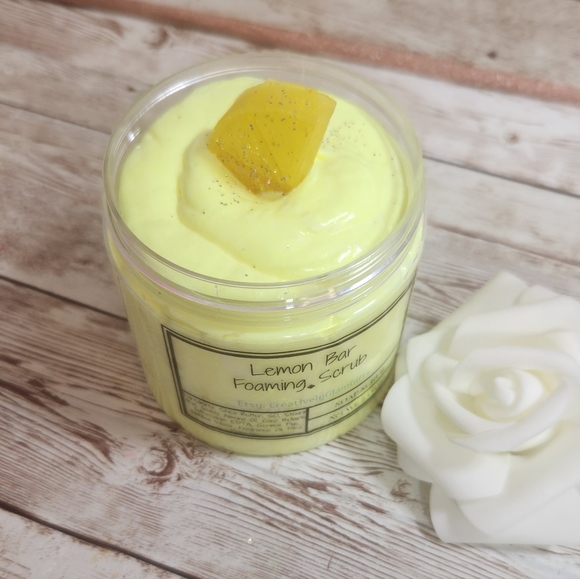 Lemon Cookie Bar Whipped Foaming Sugar Scrub. Exfoliating Body Wash & … - Picture 4 of 7